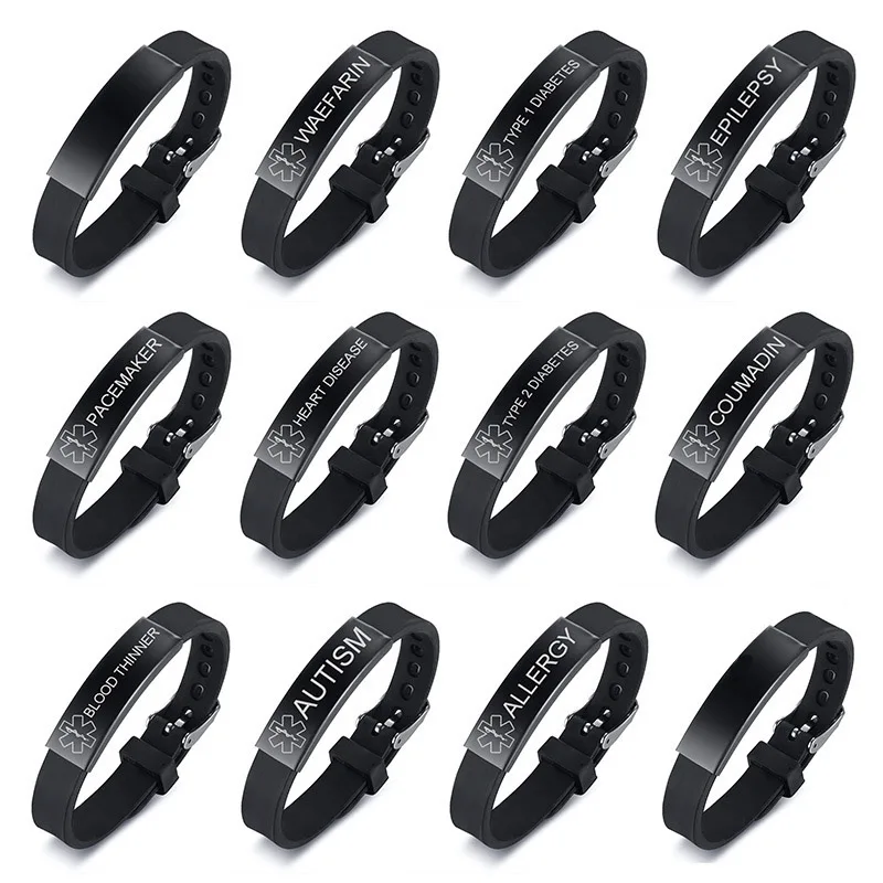 Браслет из нержавеющей стали с гравировкой для мужчин и женщин красный браслет