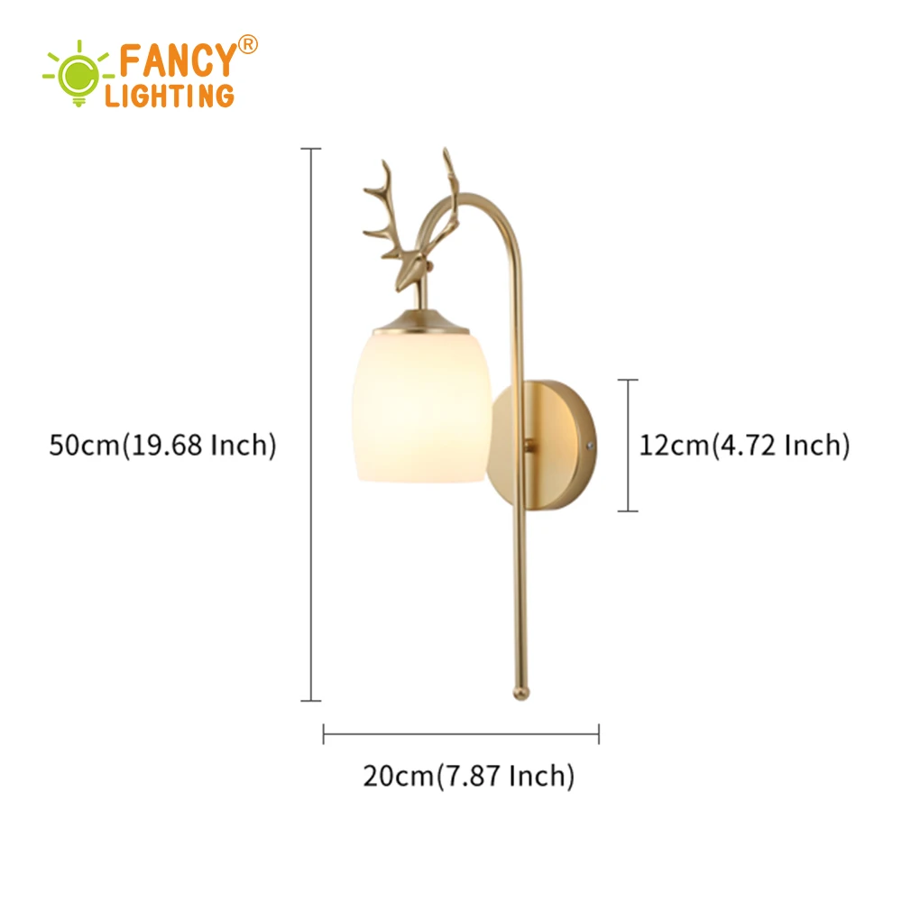 (Бесплатная Светодиодная лампа E27) настенный светильник в скандинавском стиле с