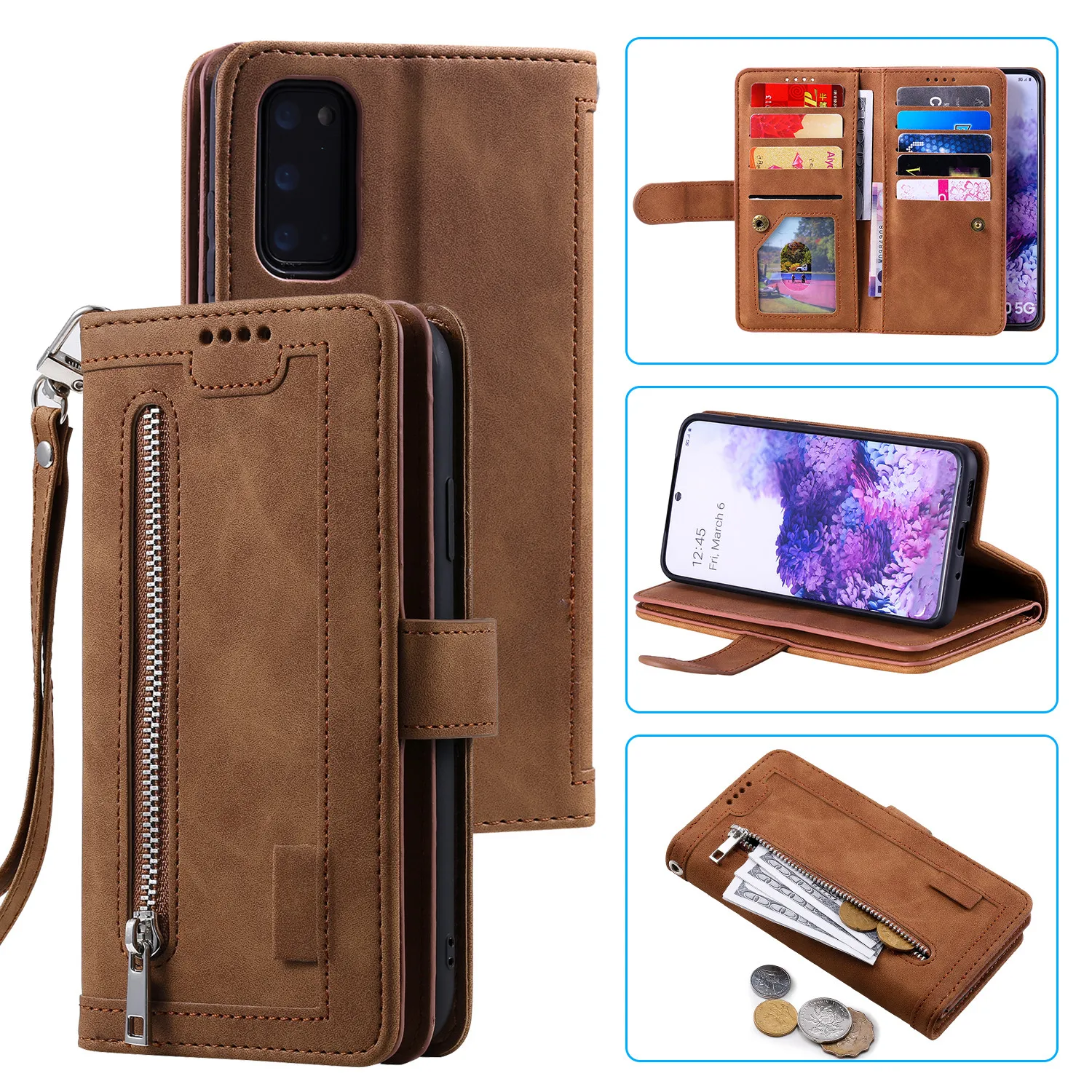 

Чехол-кошелек для Samsung Galaxy A51, A71, A30S, A50, A30, A20, A10, A20E, A40, A50S, кожаный