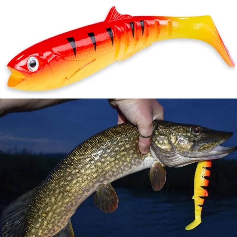 

Hunthouse Cannibal Baits fishing soft lure shad 100mm 13.3g wobblers silicone worm artificial bass leurre pescar