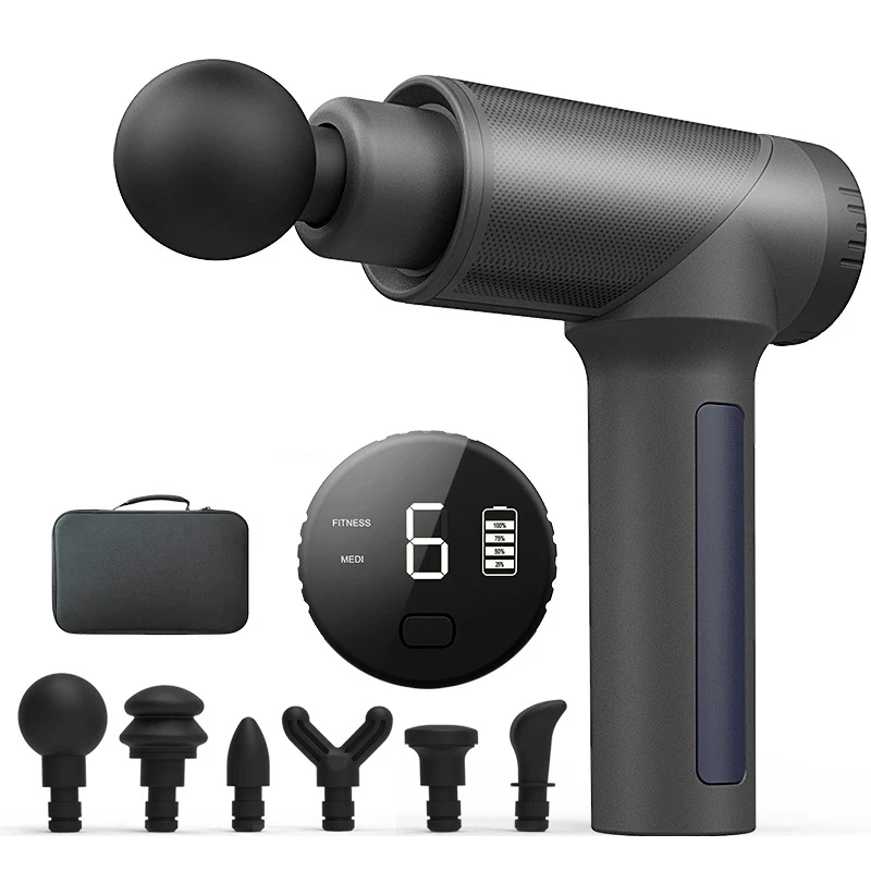 

Electric Massage Gun Tissue Percussion Small Fitness Equipment Acid Relief Pain Relax Deep Muscle Fascial Body Massager Gun