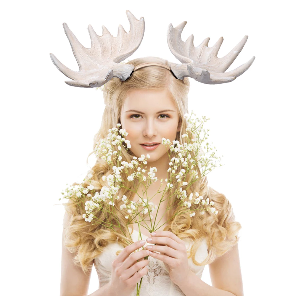 Женские Модные рождественские украшения маскарадный головной убор повязка на