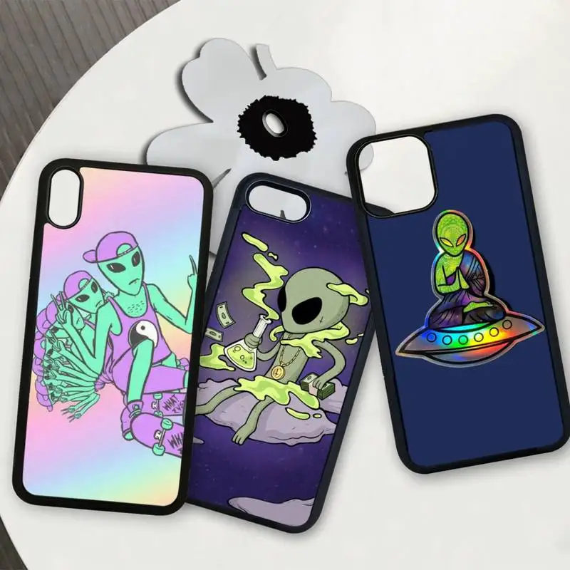Yinuoda нашивка с инопланетянином НЛО чехол для телефона iphone se 2020 6 6s 7 8 plus x xs max xr 11 12 pro