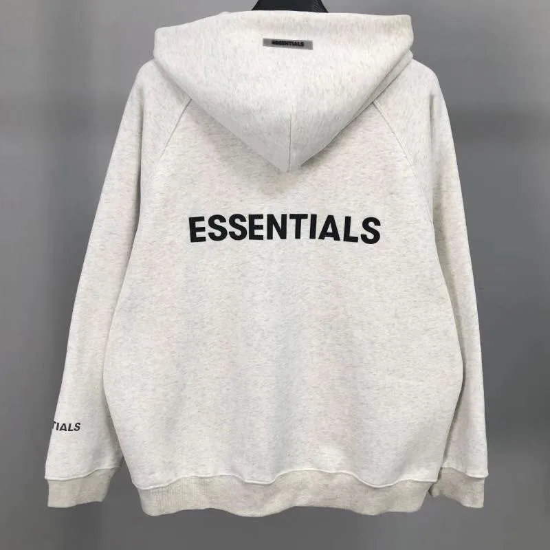

High Street Oversize Essentials Hoodie Men Women 1:1 Heavy Fabric Embroidery Pullover Reflective Essentials Hoody