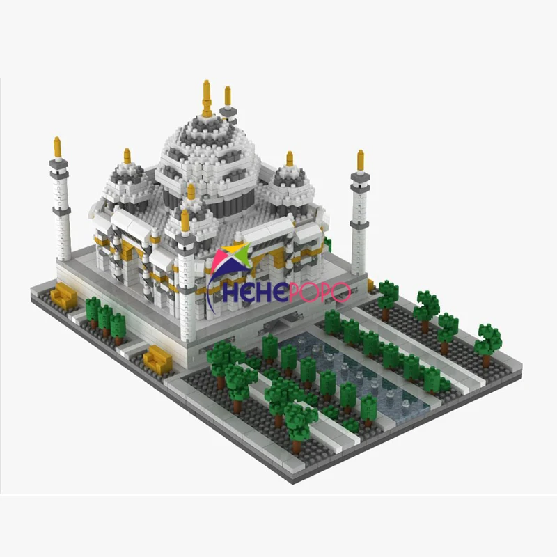 

YZ068 Taj Mahal Palace Block World Famous Architecture Model DIY Small Mini Diamond Blocks Bricks Building Toy No Box