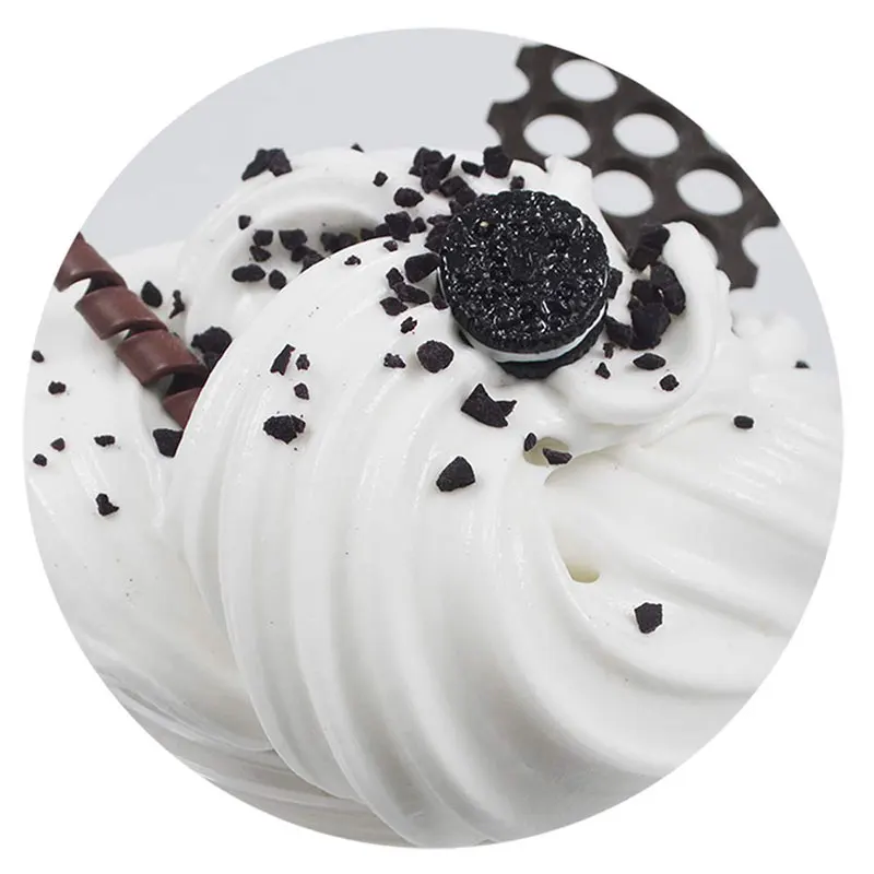 Горячая продажа пушистый глиняный шоколадный Слизняк амулеты поставки мягкий