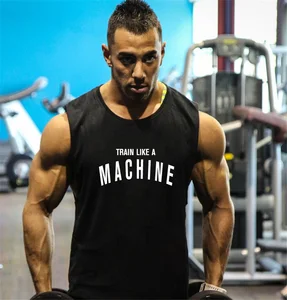 Мужская майка для фитнеса, одежда для бодибилдинга, жилеты для спортзала, мужские майки без рукавов, хлопковые майки