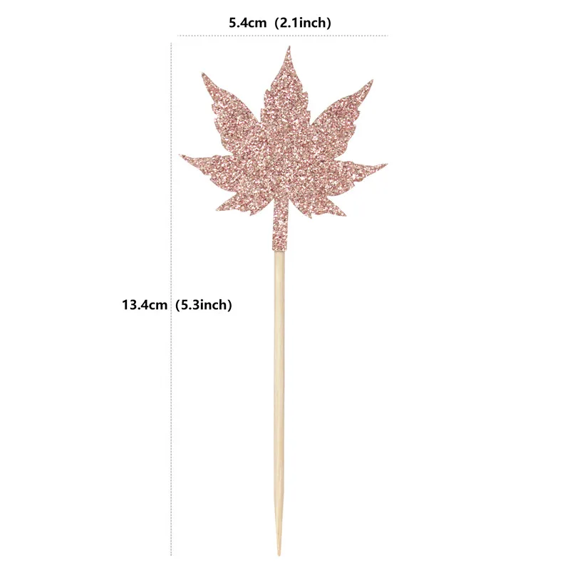 12 шт. декоративные топперы для кексов цвета розового золота | Дом и сад