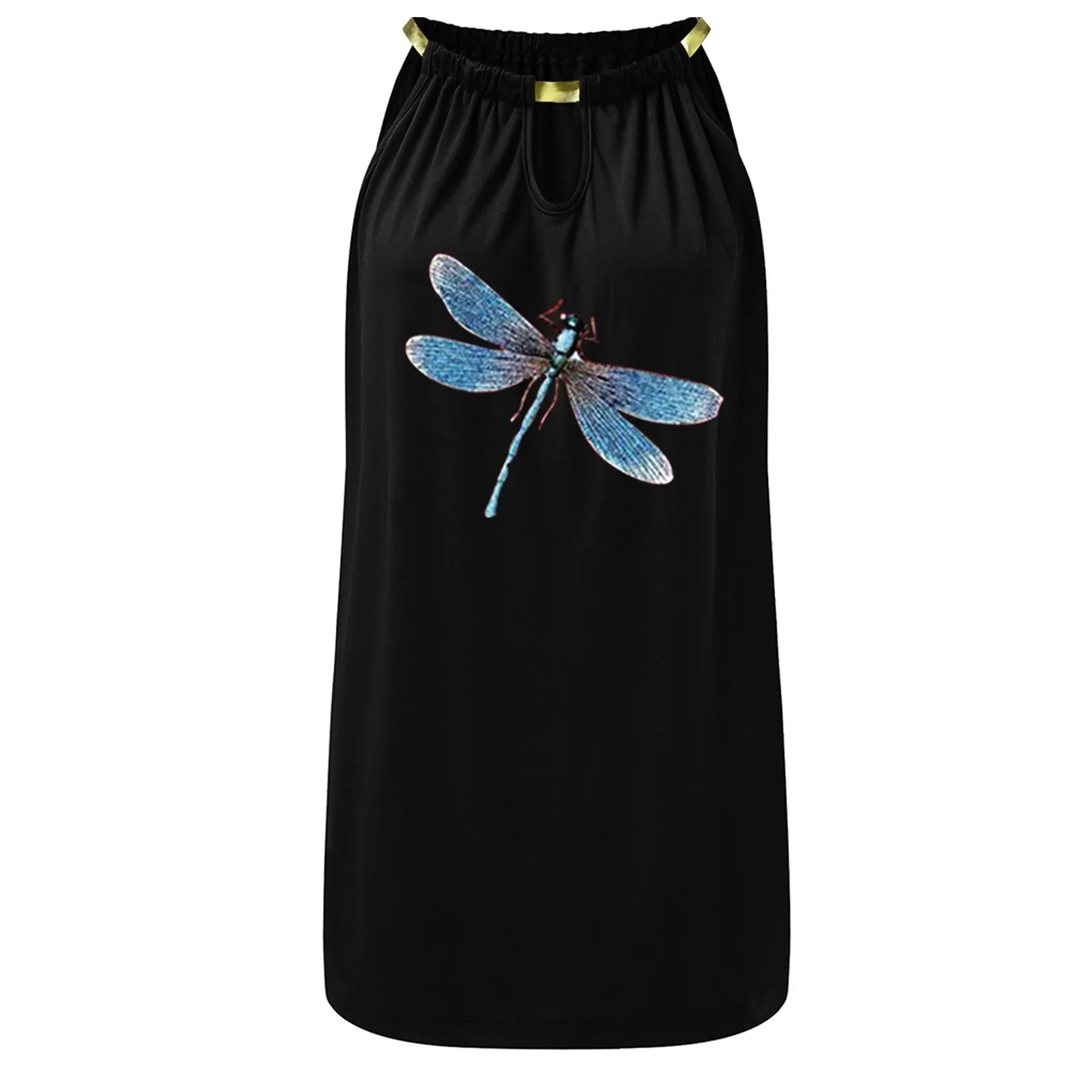 

women elegant dress 2021 Summer Casual Metal Hanging Neck butterfly Printed Strapless mini Dress vestidos de mujer casual robe