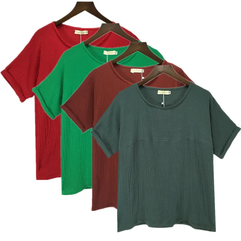 

Brand clothing S-2XL new 2022 Spring Summer Women Tops Blouse,casual cotton linen shirts Korean Woman Clothes Red Black