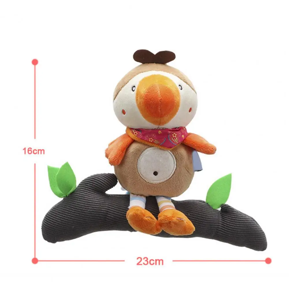 

Baby Rattles Cartoon Animal Shape Plush Baby Stroller Wind Chime Lathe Pendant Accessories for Kids