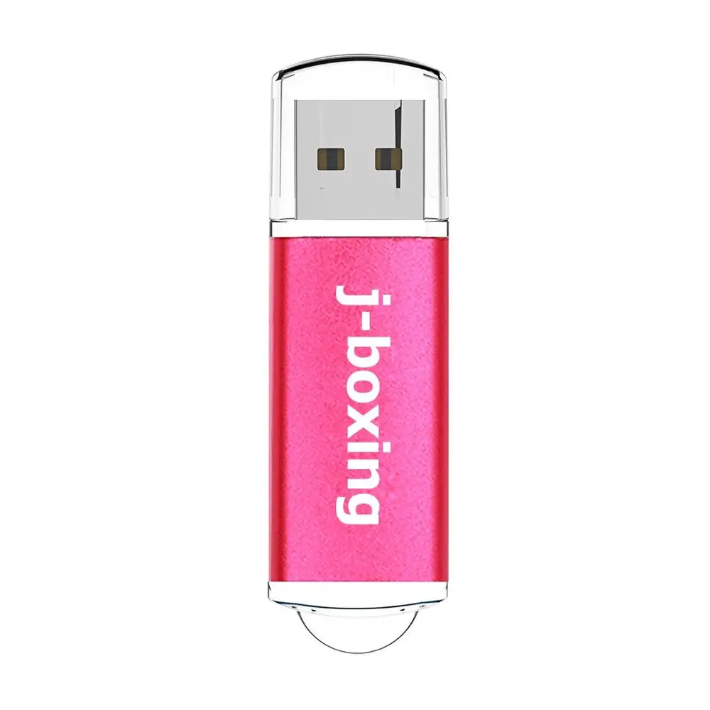 Розовый J-бокс, мультиколор, USB флеш-накопитель, 64 ГБ, 32 ГБ, 16 ГБ, 8 ГБ, 4 Гб, флешка, USB 2,0, карта памяти, Jump Drive, флешка для компьютера Mac - Цвет: Розовый