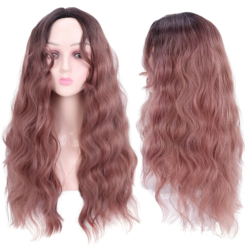 MUMUPI синтетический парик Лолиты фиолетовый коричневый длинные волнистые косплей