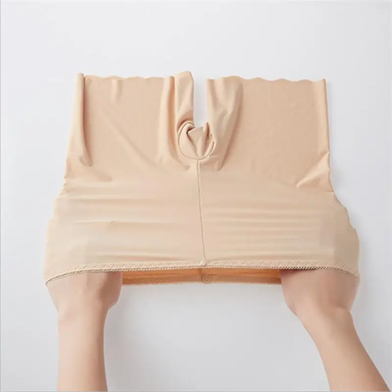 Трусы женские с высокой талией бесшовные нейлон цвет в ассортименте M L XL XXL 1 шт |