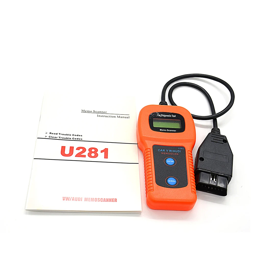OBD2U281 EOBD считыватель кодов CAN-BUS диагностический сканер U281 OBD 2 инструмент сброса |