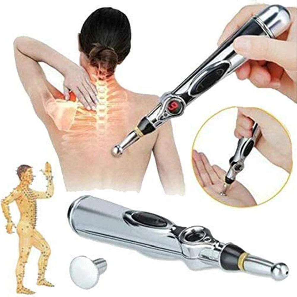 

Electronic Acupuncture Pen Meridians Laser Therapy Heal Massage Pen Relief Pain Muscle Massage Tool Body Exercising
