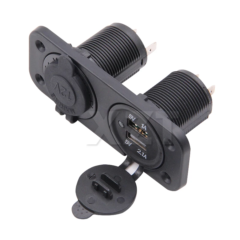 Двойная USB розетка для автомобильного прикуривателя Разветвитель 12 в зарядное