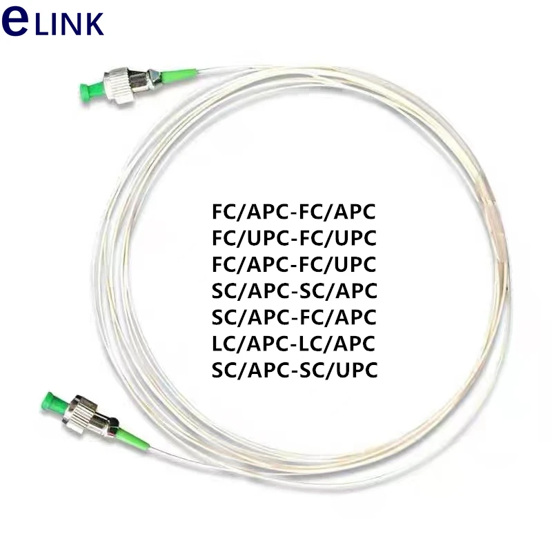 10pcs 1M SC/APC-FC/APC fiber optic patch cord 0.9mm tighted fiber SM Simplex FC/APC-SCA optical fibre jumper SX free shipping