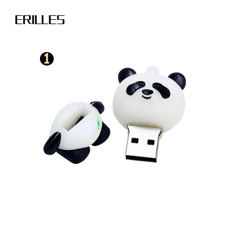 Пендрайв Panda USB Stick 4 ГБ Накопитель 8 ГБ 16 ГБ Флеш-накопитель 32 ГБ 128 ГБ Пендрайв из силикона нового дизайна Память диск 64 ГБ cle usb 2.0