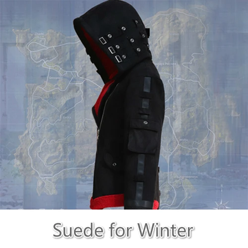Black Red Игра PUBG Playerunknown's Battlegrounds костюмы для косплея для детей и взрослых пальто с капюшоном куртка черный белый Ghillie костюм одежда унисекс - Цвет: Black Red