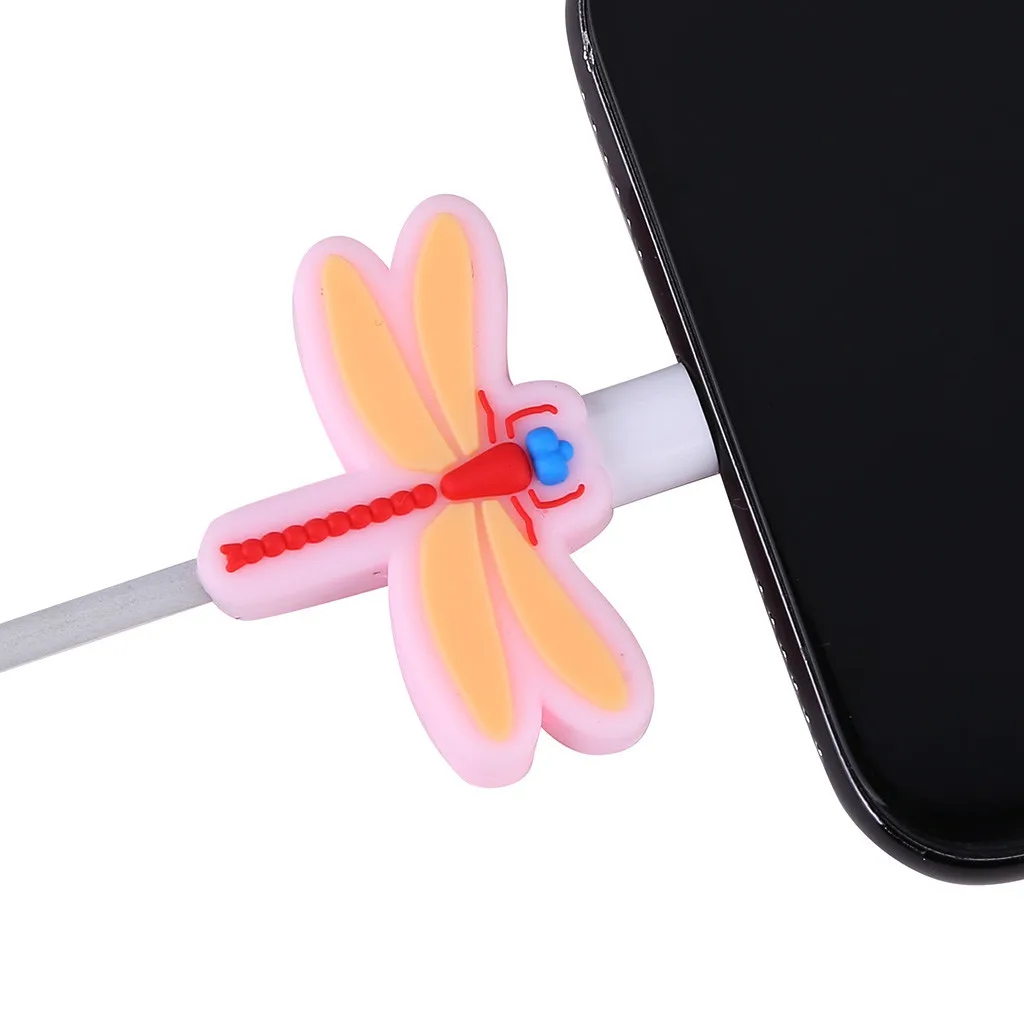 Mnycxen кабель Линия укуса для Iphone шнур аксессуары с животными защищает симпатичный защитный чехол кабель животное укуса кабеля намотки Организатор z70