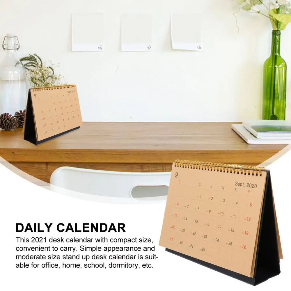 

Desktop Calendar 2021 Calendar Creative Daily Schedule Planner Office Supplies