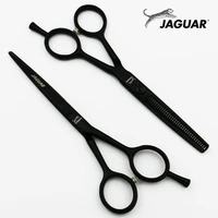 5 56 inch professional hairdressing scissors set cuttingthinning barber shears high quality personality black styles