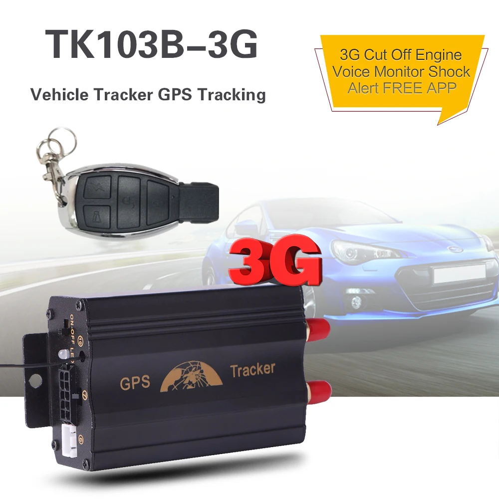 Автомобильный GPS трекер 3G 103B 3G/TK103B WCDMA/GSM/GPRS дистанционное управление для