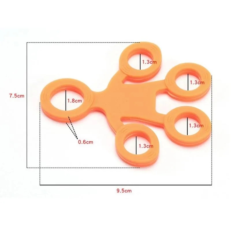Juguetes antiestr&eacute;s de Gel de s&iacute;lice para ni&ntilde;os, anillo de mano, dedo de adulto, banda de entrenamiento de fuerza-5