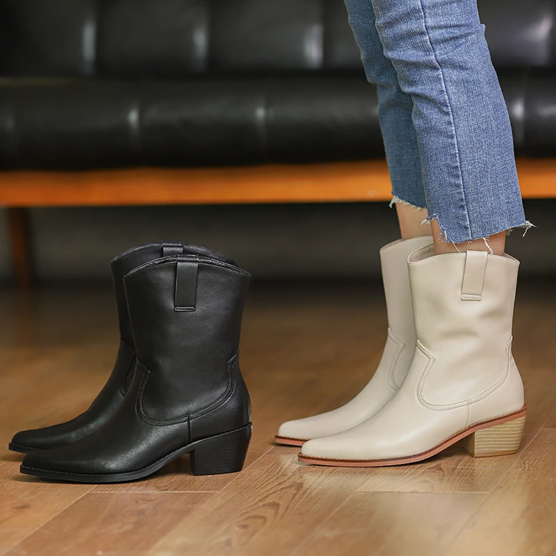 

Женские ботильоны в европейском стиле на высоком каблуке, модные вечерние Клубные ботинки, теплые полусапожки в западном стиле, большие раз...