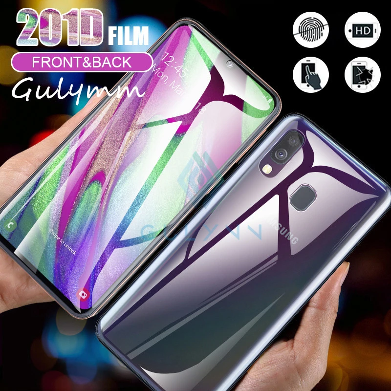201D Гидрогелевая пленка для Samsung Galaxy A10 A20 A30 A40 A50 A60 A70 A80 A90 S Защитная экрана S10 Plus Note 10