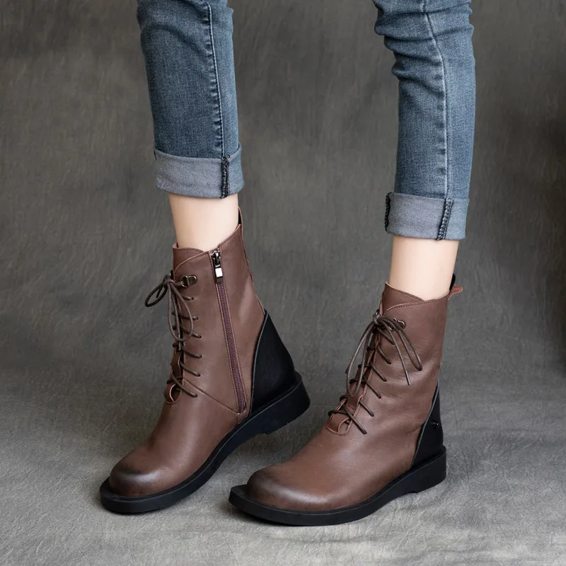 

Fashion Women Boots Comfortable 2021 Flat Shoes 2021 Large Chunky Women's Shoes Flat Casual Footwear