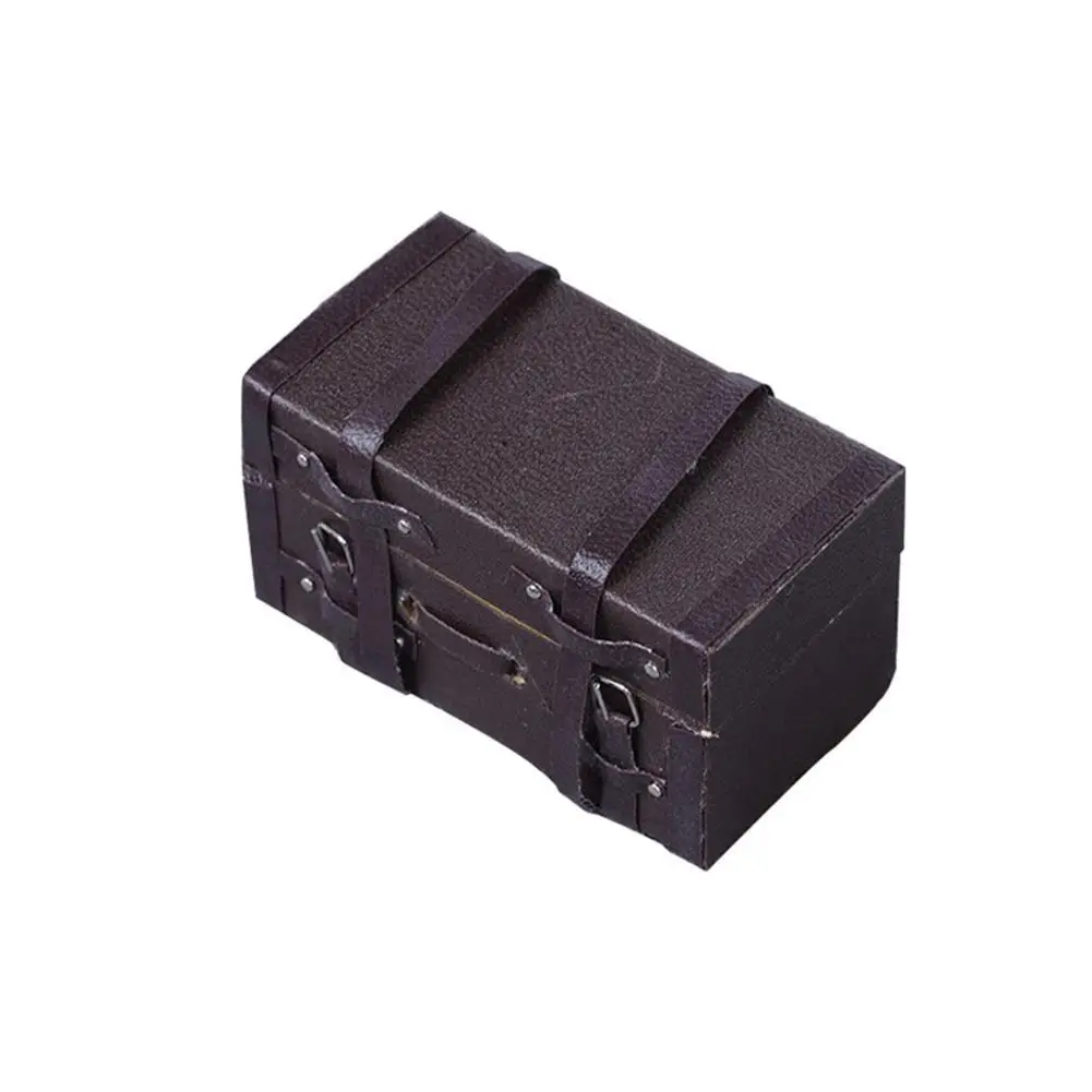 

Vintage Leather Retro Cases 1:12 Dollhouse Miniature DIY Furniture Model Miniature Accessories Dollhouse Dollhouse J5Z4