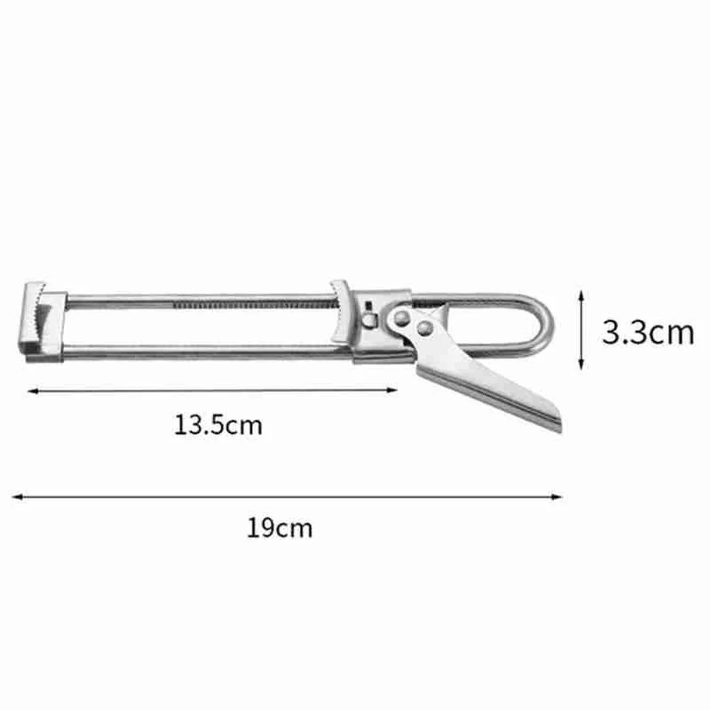 

Kitchen Tools Jar Opener Multifunction Adjustable Stainless Steel Manual Can Opener Easy Opening Cans Lid Remover Bottle Opener