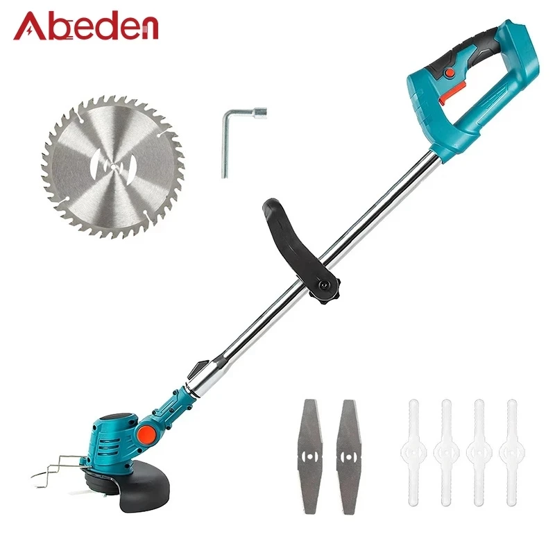 Садовая электрическая газонокосилка Abeden совместимая с Makita 18 в 21 аккумулятором