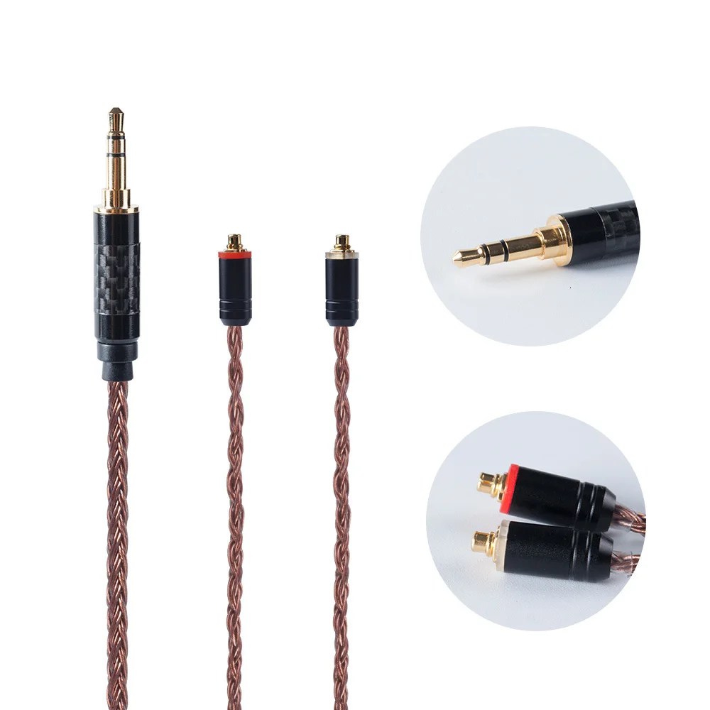 HiFiHear 16 Core коричневый позолоченный Модернизированный кабель 2,5/3,5/4,4 мм балансный кабель с MMCX/2pin разъем для KZ AS10 ZS10 ZST CCA C10