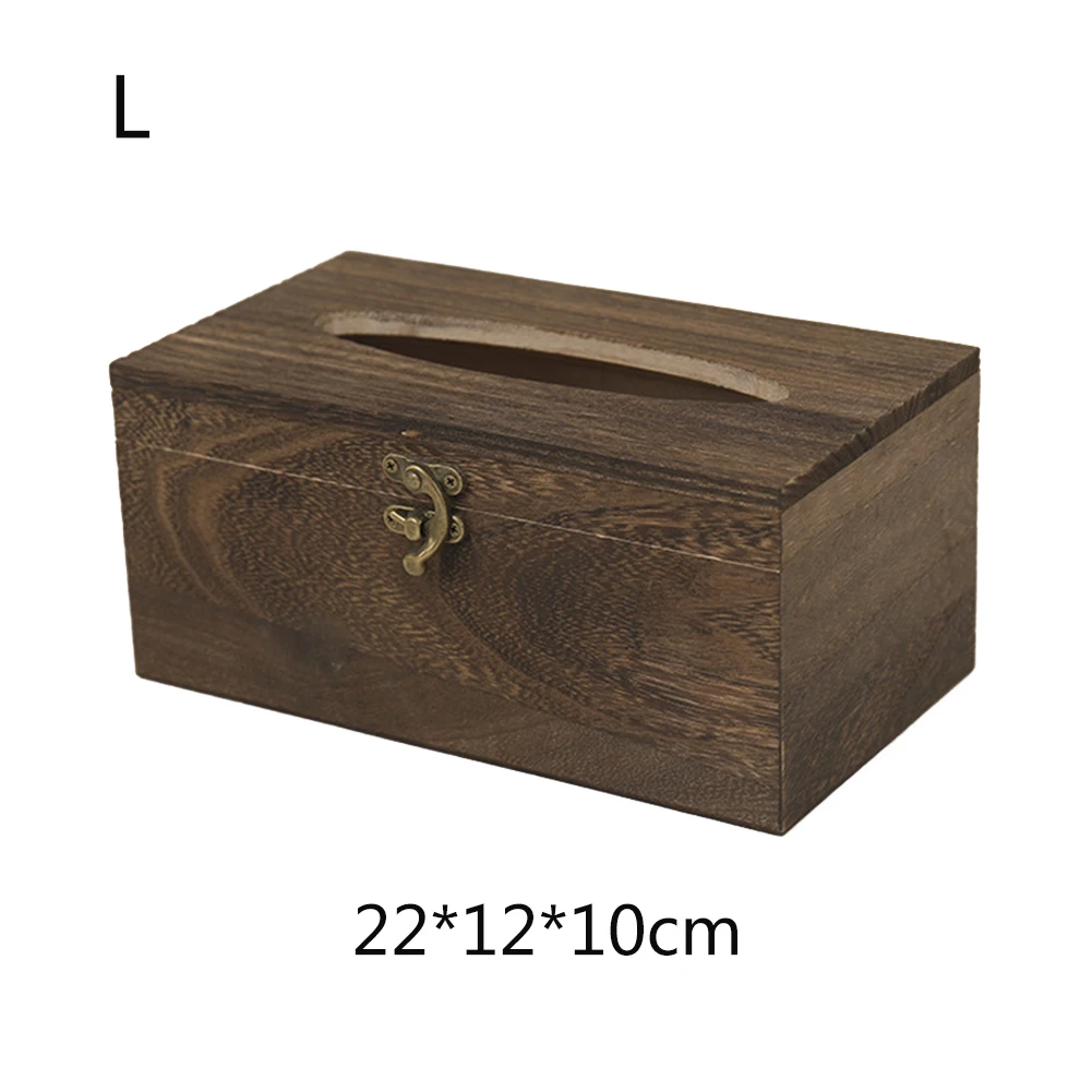 

Tissue Box Napkin Holder Case Paper Box Container Bamboo Cover Solid Wood Hotel Storage Box Home Table Decoration