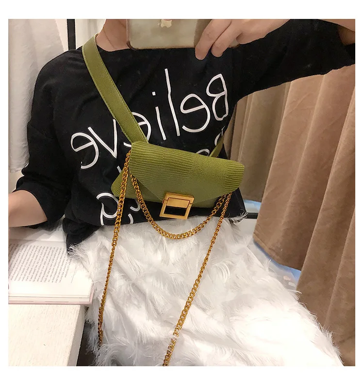 Новая летняя маленькая сумка новинка 2019 модная мессенджер на цепочке плечо