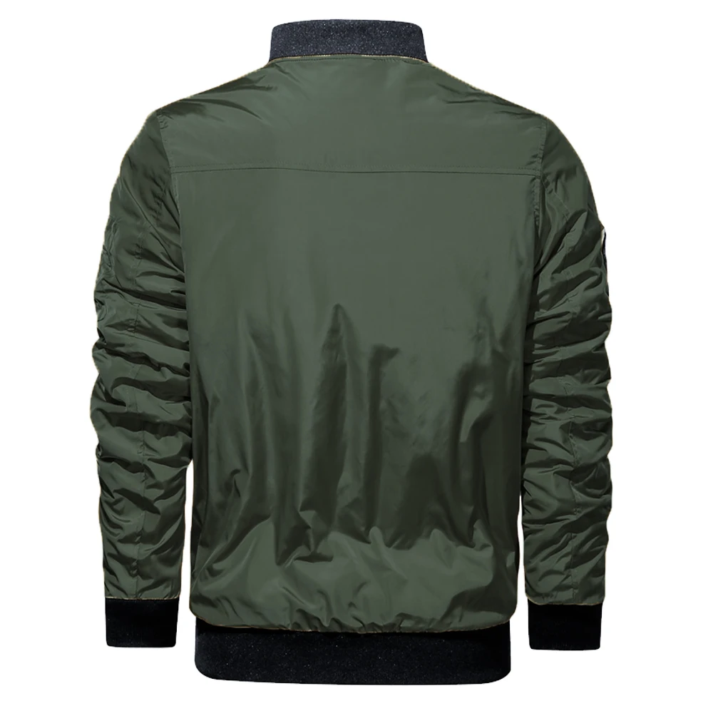 

Bomber Jacket Men Letter Autumn Lightweight Bomber Jacket Casual Coat Military Style Pilot Jacket Slim Fit Windbreaker Plus Size