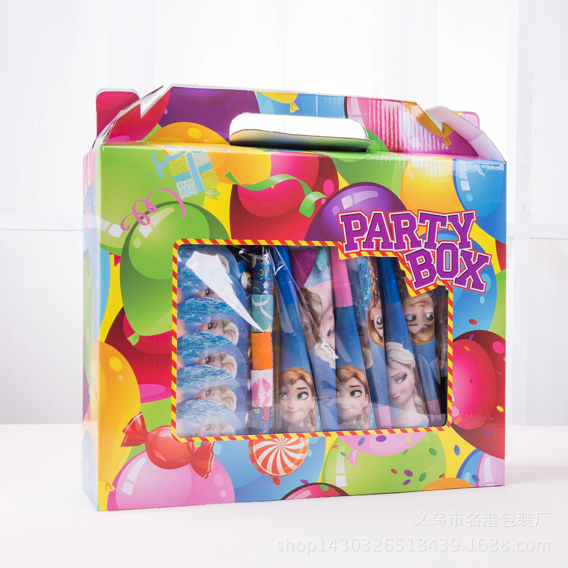 

Frozen Party Gift Box 16pcs Set Theme Party Decorations Disney Children Birthday Party Theme Holiday Supplies Tableware