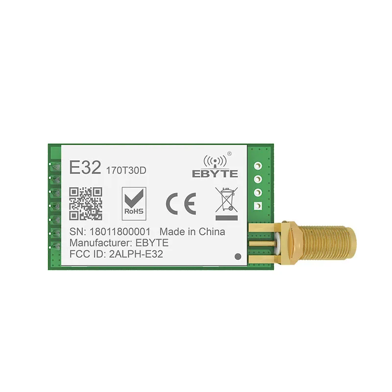 E32 170T30D SX1278 модуль LoRa RF UART 170 МГц 30dBm 1 Вт 8 0 км Беспроводной приемопередатчик