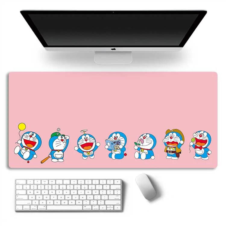 

Doraemon jingle cat mouse pad precision edge lock computer keyboard desk game esports skid pad 300x800x3mm 400x900x3mm