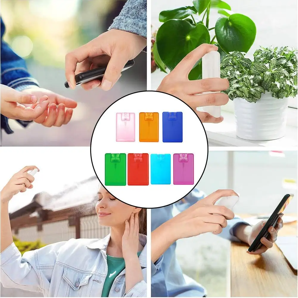 

20ml 7 Color Plastic Box Type Portable Perfume Spray Spray Box Travel Sub-bottle Empty Bottle Moisturizing Bottle Water Por M9T7