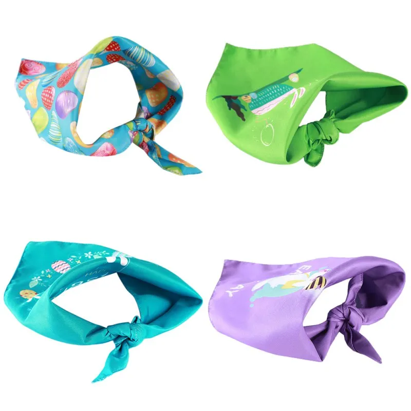 

Dog Collar Scarf Pet Easter Decoreation Neckerchief Party Supplies Doggy Triangular Bandana Towel