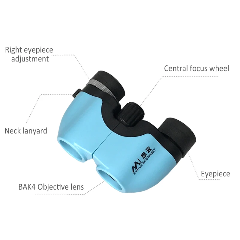 

6X18 HD Powerful Binoculars 1000M Long Range Folding Mini Telescope BAK4 FMC Optics For Hunting Sports Outdoor Camping Travel