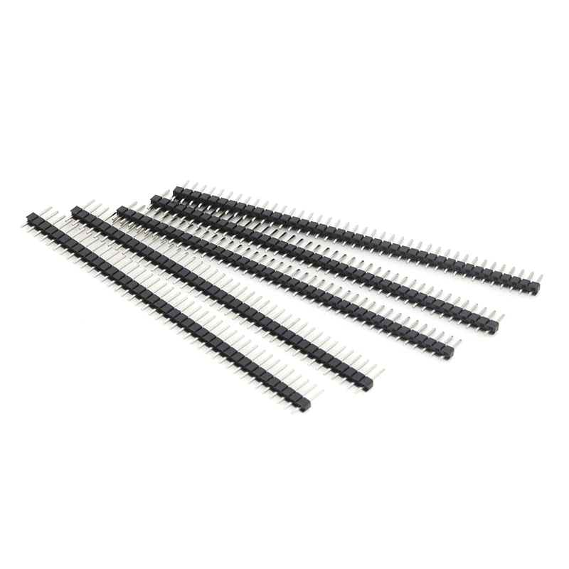

Free shipping 1Set 20PCS 40Pin 2.54mm Single Row Straight Male Pin Header Connector Strip For PBC Ardunio