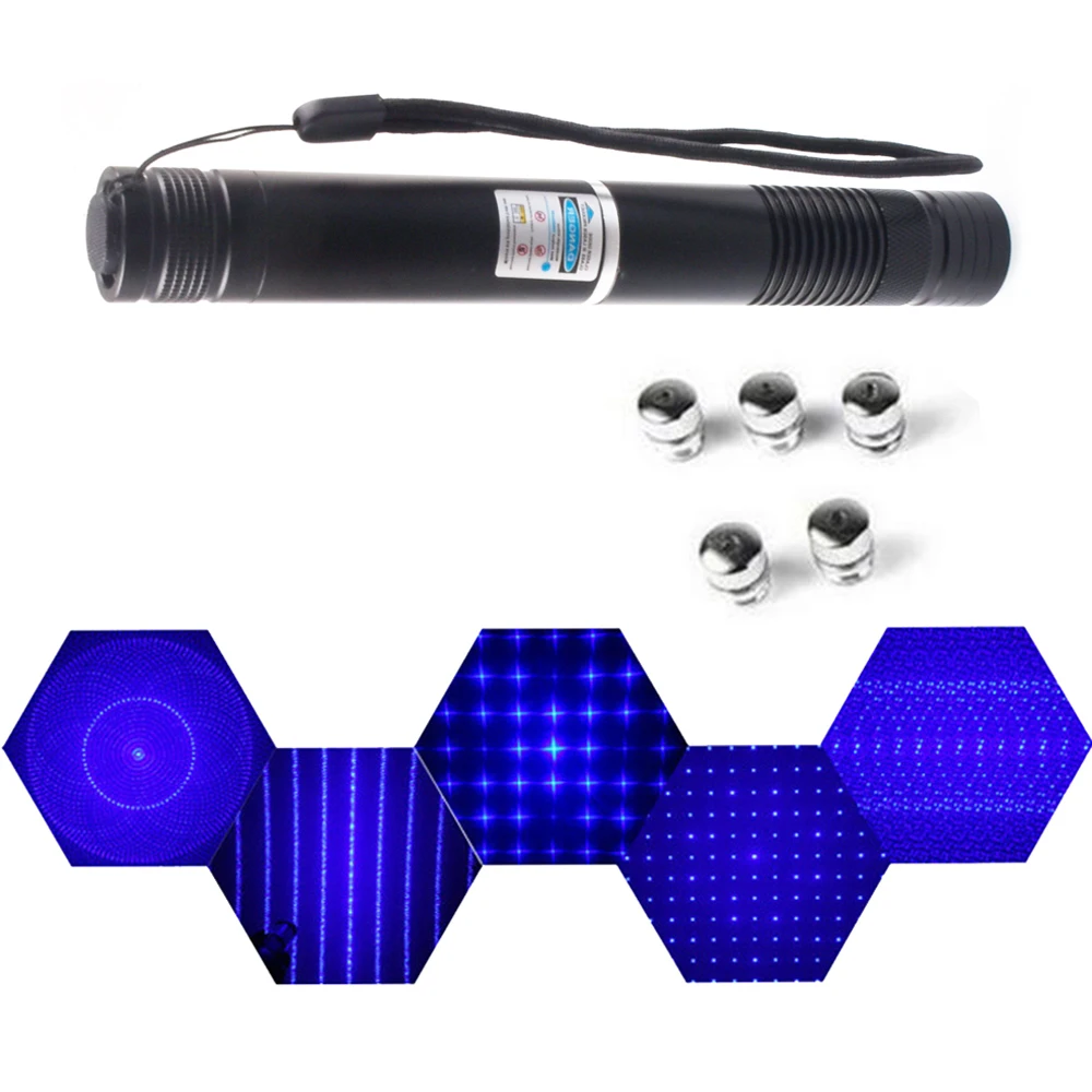 Подогрев! Высокая мощность! Самый мощный военный синий лазерный указатель