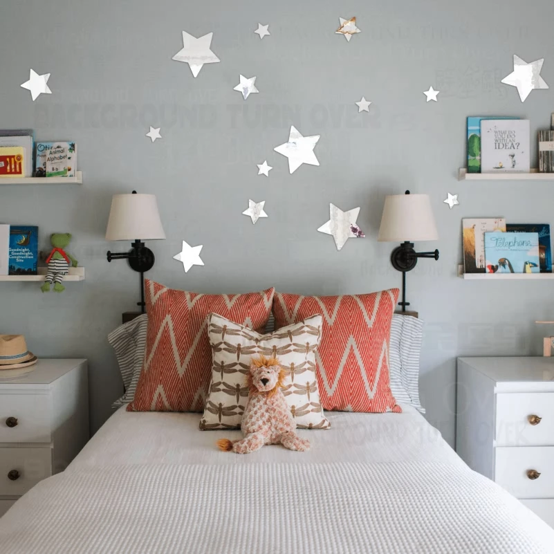 Зеркальные наклейки украшение комнаты ванная комната Настенная Роспись по