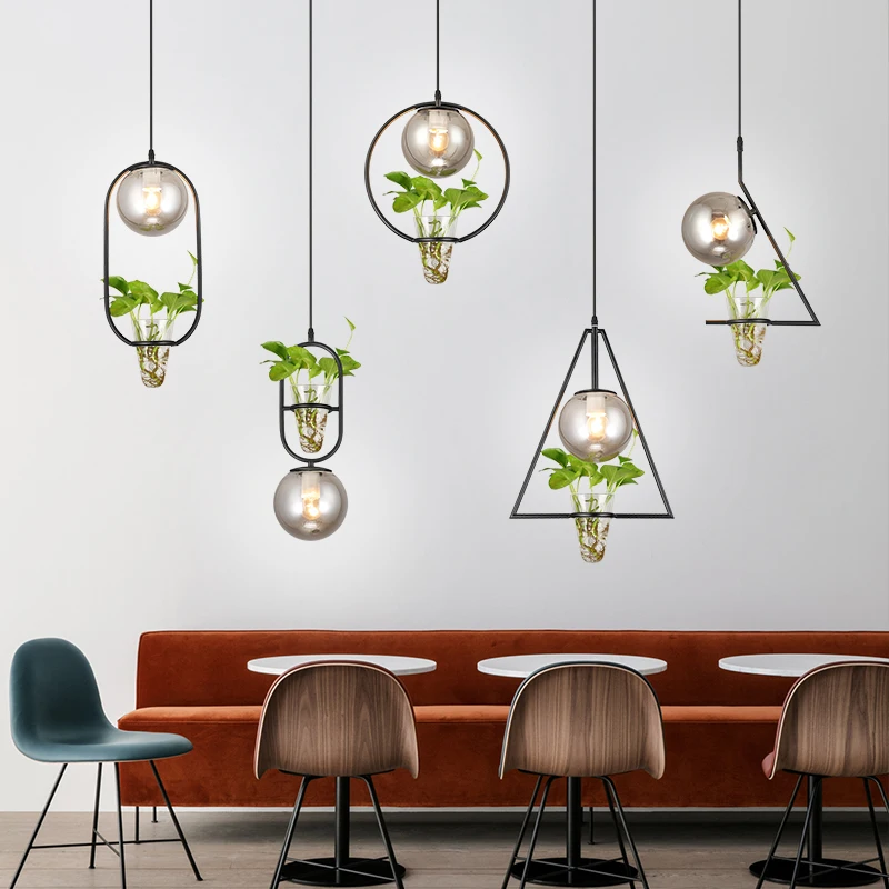 Зеленая декоративная Подвесная лампа креативный Настольный светильник для