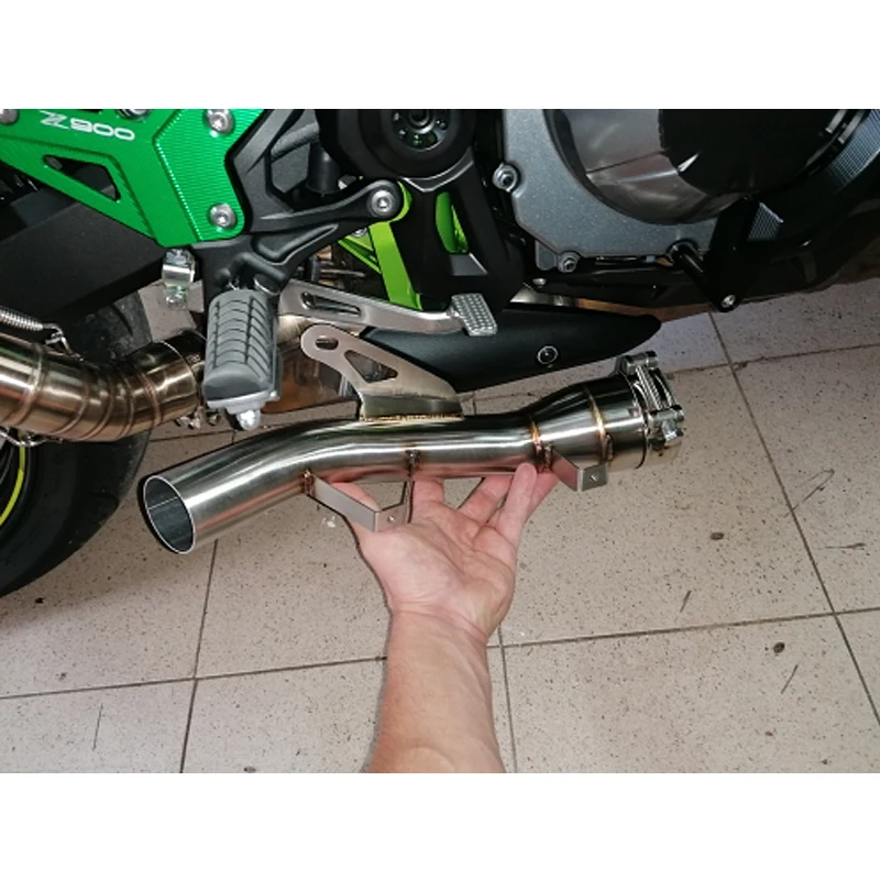 2020 слипоны для Kawasaki Z900 2017 18 19 модифицированный глушитель выхлопной трубы среднее
